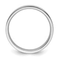 thumbnail image 2 of 14k White Gold Solid Polished 4mm Standard Flat Comfort-Fit Band Size 9 Ring -  Jewelry Gift for Mom, 2 of 5