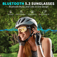thumbnail image 2 of Mooncool Bluetooth Smart Cycling Sunglasses, Polarized UV400 Protection TR90 Frame, Audio Sports Glasses for Men Women, Softball Baseball Running Biking MTB, 2 of 5