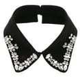 thumbnail image 2 of Cuellos de blusa desmontables, inserto de cuello, inserto de blusa, cuellos falsos para suéter, Negro, 2 of 9