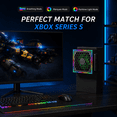 thumbnail image 7 of Mute Cooling Fan for Xbox Series S, High Speed RGB Fan Cooler System for Xbox Series S Console, 3 Adjustable Fan Speed, Low Noise, Fits Horizontal or Vertical Placement,Black, 7 of 7