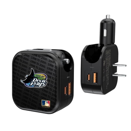 Tampa Bay Rays Team Logo Dual Port USB Car & Home Charger Tampa Bay Rays Team Logo Dual Port USB Car & Home Charger