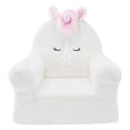 thumbnail image 2 of Soft Landing Sweet Seats, Premium and Comfy Toddler Lounge Chair with Carrying Handle & Side Pockets –Polyester, Ivory Unicorn, 2 of 8