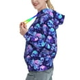 thumbnail image 2 of Kdxio crystal Skull flower star Print Womens Oversized Hoodies Sweatshirts Hooded Pullover Tops Sweaters Casual-XX-Large, 2 of 7