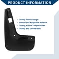 thumbnail image 4 of Unique Bargains Mud Flaps Splash Guards W/Mount  Accessories for Mercedes-Benz C Class 2007-2011 Front and Rear Mud Guards 1 Set, 4 of 6