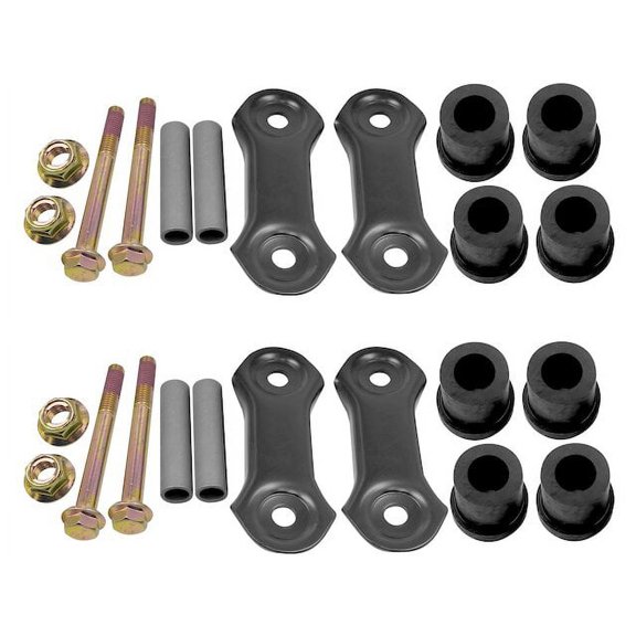 Rear Leaf Spring Shackle Set - Compatible with 1987 - 1995 Jeep Wrangler 1988 1989 1990 1991 1992 1993 1994
