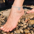 thumbnail image 2 of Initial Ankle Bracelets for Women Silver Anklet Gold Letter Anklet with Initials Gold Anklets for Women Initial Anklet Silver Anklets for Women Initial Jewelry, 2 of 7