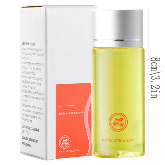 LLQkigsxse Solution de Soins Robustes pour Cheveux pour Réduire les Frisottis Sèches, Lisser, Abîmer, Nourrir les Racines des Cheveux, Produits de Massage 20 ml, Shampoing et Revitalisant pour Pointes Fourchues, Salon en Bouteille, Revitalisants pour Cheveux