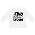 thumbnail image 3 of Inktastic I'm Two Awesome for Words 2nd birthday Boys or Girls Long Sleeve Toddler T-Shirt, 3 of 5