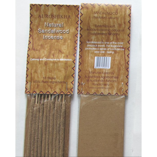 Sandalwood Auroshikha Natural Resin Incense 100 Pure Ingredients