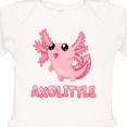thumbnail image 4 of Inktastic Axolittle Cute Baby Axolotl Boys or Girls Long Sleeve Baby Bodysuit, 4 of 5
