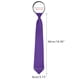 thumbnail image 2 of CORBATA PREATADA CON CREMALLERA PARA HOMBRES INSPIRADA EN CHIC, COLOR PURPURA, FORMAL Y CASUAL, BRILLO DE SATÉN, 2 of 5