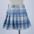 thumbnail image 3 of IEFIEL Kids Girls Schoolgirl Kilt Plaid A-Line Skirt Casual Outdoor Side Split Pleated Tartan Miniskirt School Wear, 3 of 7