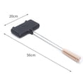 thumbnail image 5 of Tnobhg Long Handle Sandwich Pan Aluminum Alloy Double Pie Cooker Portable Campfire Sandwich Maker Mountain Pie Maker Camping Cookware, 5 of 7