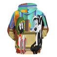thumbnail image 3 of Looney Tunes Marvin The Martian Mens Womens Novelty Hoodie 3D Print Pullover Hooded Long Sleeve Sweatshirts Tops Blouse with Pocket, 3 of 8