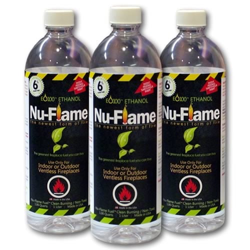 NuFlame Liquid Ethanol Fuel (Set of 3)