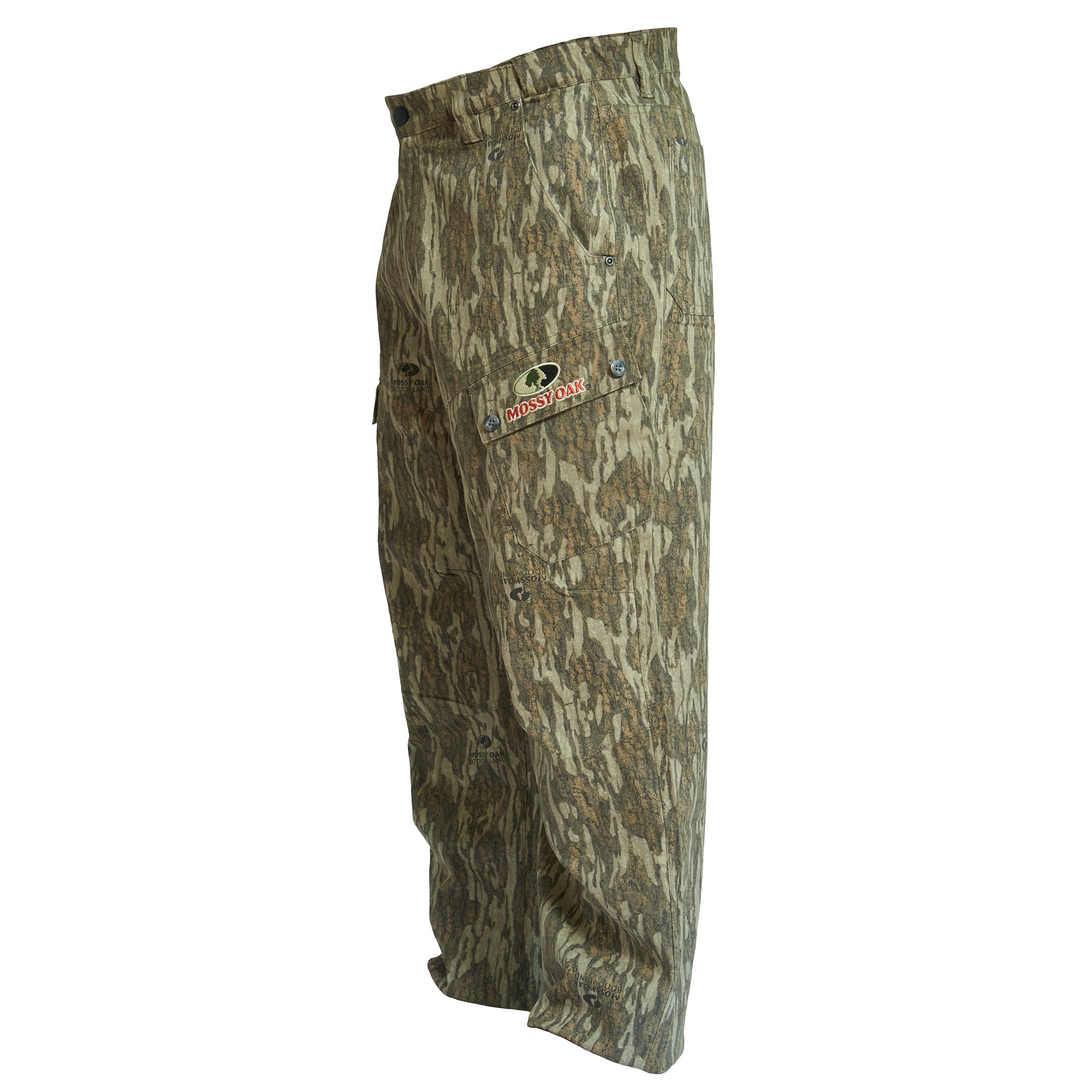 Mossy Oak Men's 6-Pocket Hunting Cargo Pants, Mossy Oak Bottomland, XL