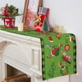 thumbnail image 4 of Christmas Table Runner, Funny Christmas Runner for Table Christmas Xmas Green Christmas Decorations for Home Seasonal Winter Holiday Party Table Decorations Indoor Party Decor (13'''' x 72''''), 4 of 6