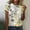 Yellow, variant on Plus Size Tops for Women,Summer Tops,Women's Fashion Printed T-shirt Short Sleeves Blouse Round Neck Casual Tops