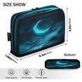thumbnail image 3 of Standing Pencil Case with Base Large Capacity Stationery Pouch Pen Bag with Zipper for Women Men Ethereal Moonlit Night Background, 3 of 7