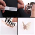 thumbnail image 3 of 24 pegatinas de pared de mariposas 3D, 3 tamaños, calcomanías de pared de mariposas, decoración de pared para dormitorio, fiesta, decoración de boda (dorado), 3 of 5