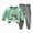 H102-Light Green, variant on NOLDARES Little Girl Boys Pajamas for Toddler Clothes Set Cute Long Sleeve 2 Piece Kids Pjs Fall Winter Sleepwear(H102-Light Green)