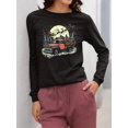 thumbnail image 2 of Santa's Vintage Christmas Truck Women's Long Sleeve, 2 of 4