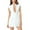 White, variant on Womens Sexy Deep V Neck Mini Dress - Cap Sleeve, A Line - Club/Party/Dating - Back Zipper - S-XL Sizes