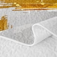 thumbnail image 5 of Homewish Gray Gold Stripes Twin Quilt Set,Modern Geometric Artwork Twin Coverlet Set,2-Piece, 5 of 7