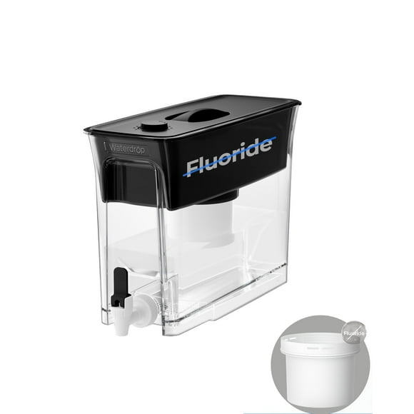 Dispensador de filtro de agua Waterdrop para 35 tazas y 150 galones, sin BPA