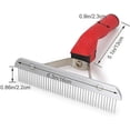 thumbnail image 5 of Pet Dog Grooming Extra Large Rake Comb Dematting Tool Beauty Comb for Medium Dogs German Shepherd Golden Retriever Husky, 5 of 5