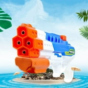 2020 New Water Gun for Kids Transparent Squirt Guns Water Gun 1800CC(4 Nozzles/7070)