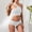 White, variant on Gathering Yoga Suits Sports Glare Underwear Women's Comfortable Shockproof Bra Fitness Beauty Vest Set Lace Garter Belt Set Lace Bra Thong Set Lace Garter Belt And Stocking Set Lace Skirt
