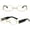 Black Clear, variant on Women's Oval Sunglasses Vintage Small Metal Punk Sunglasses Ladies Steampunk Shades Glasses UV400