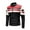 Red Motorcycle Leather Jackets for Men, variant on HOOMEUMY Mens Motorcycle Leather Jackets Long Sleeve Clothes Fashion 2025 Trendy Striped Coat Stand Collar Jacket Padded Design Casual Workout Red XXL