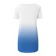 thumbnail image 5 of Mujeres de Manga Larga Superior, Estampado Corto Delantero Larga Espalda Raglan Cuello en V Camiseta de Manga Corta, Casual, 5 of 9