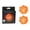 Orange, variant on Miami Reusable Nipple Covers for Women, Silicone Adhesive Nipple Petal Covers, One Size (Orange)
