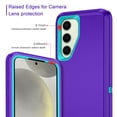 thumbnail image 3 of Funda I-HONVA para Samsung Galaxy S24/S25 a prueba de golpes morado/verde, 3 of 7