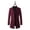 Wine, variant on XMMSWDLA Deals Clearance Mens Plus Top Wool Solid Color Woolen Cloth Button Lapel Overcoat Jacket