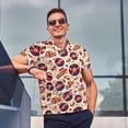 thumbnail image 4 of Balery rock music Skull record Camisa Polo de Hombre con Estampado, de Manga Corta y Tejido Medio, Camisa Tipo Golf Polo-X-Large, 4 of 6