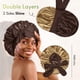 thumbnail image 3 of Gorro de dormir BONNET QUEEN de seda para mujer con cabello rizado, 3 of 6