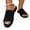 Black, variant on Pisexur Sandals Womens Flat Bottomed Fly Woven Fabric Flip Flops External Wear Lightweight Wide Band Flat Heel Beach Sandals Sandales Pour Femmes