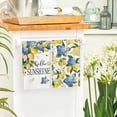 thumbnail image 3 of Sm:)e Hello Sunshine Lemon Hydrangea Summer Kitchen Dish Towels 18x26 Inch Set of 2, 3 of 7