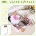 thumbnail image 7 of Uxcell 6Pcs Mini Glass Bottles with Cork Stoppers, 60ml Small Clear Bottles Glass Empty Jars Vials for DIY Crafts Party Wedding Decor Favors, 7 of 7