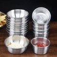 thumbnail image 3 of EeaseMX 6 tazas de acero inoxidable de 80 ml para salsa, condimentos, salsas, salsas de soja y kétchup (tamaño pequeño)., 3 of 7