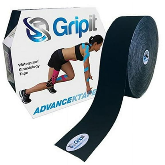 Gripit Advance Waterproof KTAPE, 2" x 34 yds, Black