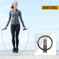 thumbnail image 2 of Sportisimo - Cuerda para saltar - 3 m ajustable, acero inoxidable con baleros - Cuerda ligera de alta velocidad y rotación suave - Mejora resistencia cardiovascular y coordinación, 2 of 5