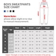 thumbnail image 3 of Resinta 4 Pack Boys' Fleece Sweatpants Kids Athletic Jogger Pants with Pockets Drawstring, 3 of 7