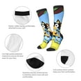 thumbnail image 4 of Saiise Bluey Funny Socks Men Women Boys Kids Adults Novelty Graphic Crew Tube Socks Crazy Design Casual Dress Socks for Sports,Running,Travel, 4 of 7