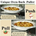 thumbnail image 2 of Oven Rack Puller Oven Rack Push Pull Tool with Long Handle Plastic Oven Rack Puller Stick with Hook Tool for Kitchen Restaurant Baking Tool Black, 2 of 9