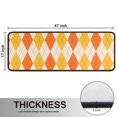 thumbnail image 5 of Kitchen Rugs Sets Of 2,Orange Yellow Checkerboard Checkered Pattern Anti Fatigue Kitchen Mat Rugs Non Slip Washable,Decorative Kitchen Floor Mats for Kitchen,Sink,Laundry,17"x47"+17"x47", 5 of 5